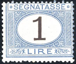 1870 - 1 lira azzurro chiaro e bruno (11), ... 