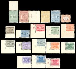 1884/1934 - Alti valori, le due emissioni, ... 