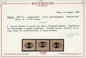 1890/1891 - Mascherine, ... 