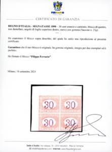 1890 - 30 cent. arancio e ... 