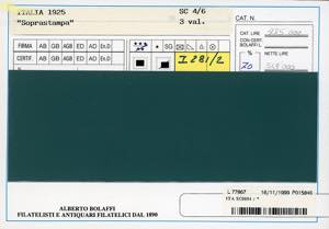 1913/25 - Le due emissioni, serie ... 