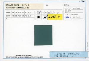 1874 - 10 cent. ocra arancio (1), ... 