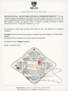 BUSTA PARLANTE SENZA NUMERO DI ... 