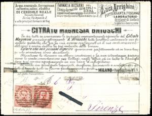 FRANCALETTERE 1887 - 8-8 su 10 cent. Umberto ... 