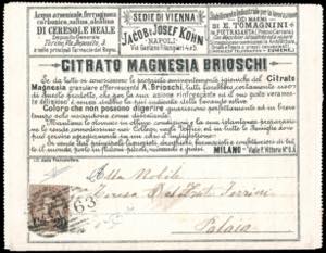 FRANCALETTERE 1891 - 20 cent. su 30 cent. ... 