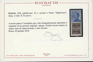 1924 - 25 cent. Tagliacozzo (8), ... 