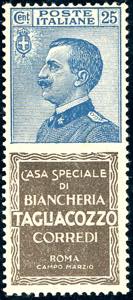 1924 - 25 cent. Tagliacozzo (8), nuovo, ... 