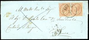 1866 - 10 cent. De La Rue, tiratura di ... 