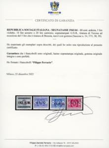 1944 - Soprastampati G.N.R.: ... 