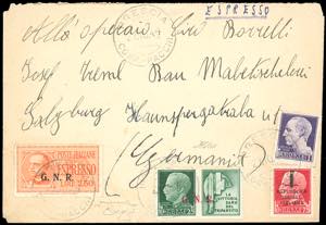 ESPRESSI 1944 - 2,50 lire soprastampa G.N.R. ... 