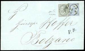 1866 - 5 cent. De La Rue, 20 cent. su 15 ... 