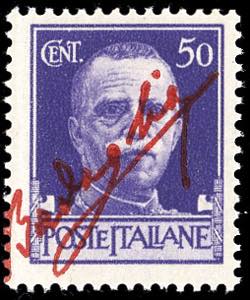 1943 - 50 cent. Imperiale, soprastampa in ... 