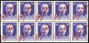 1943 - 50 cent. Imperiale, soprastampa in ... 