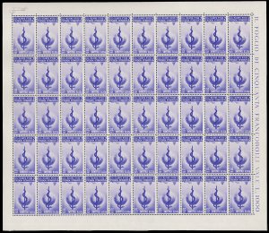 1949 - 20 lire Sanità (697), foglio ... 