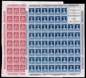 1949 - Volta, serie completa (611/612), ... 