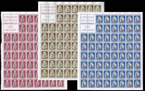 1950 - Tabacco, serie completa (629/631), ... 