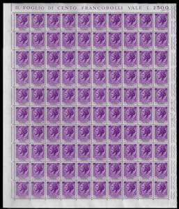 1953/54 - Siracusana, filigrana ... 