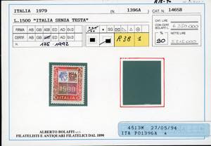1979 - 1.500 lire Alti Valori ... 