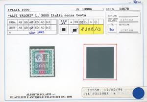 1979 - 3.000 lire Alti Valori ... 