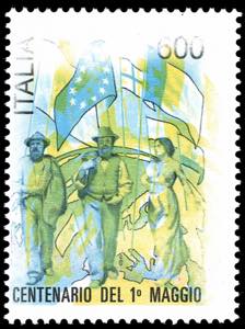 1990 - 600 lire I maggio giallo, francobollo ... 