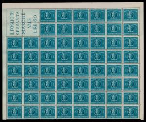 1947 - 1 lira e 8 lire, serie ... 