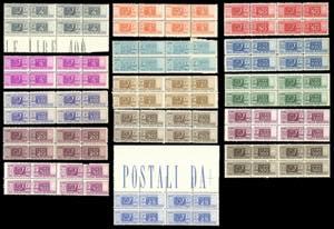 1946/51 - Filigrana ruota, serie completa ... 