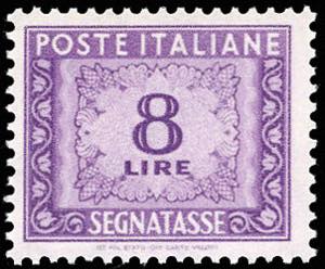 1956 - 8 lire, filigrana stelle (112), ... 