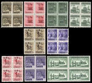 RAVENNA 1945 - Serie compelta di nove valori ... 