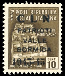 VALLE BORMIDA 1945 - 10 cent. Monumenti ... 