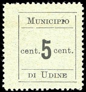 UDINE 1918 - 5 cent., dentellato su tutti e ... 