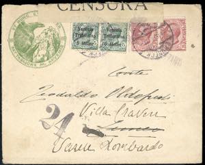 TRENTINO ALTO ADIGE 1919 - 5 h. su 5 cent. ... 