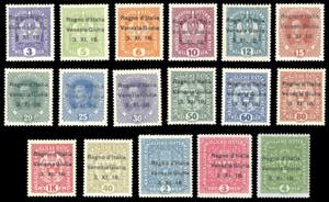 VENEZIA GIULIA 1918 - Soprastampati, serie ... 