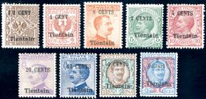 TIENTSIN 1918/19 - Soprastampati localmante ... 