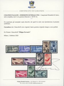 1934 - Mondiali di Calcio, serie ... 