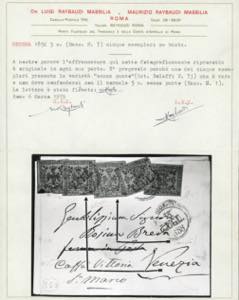 1858 - 5 cent. verde, con punto ... 