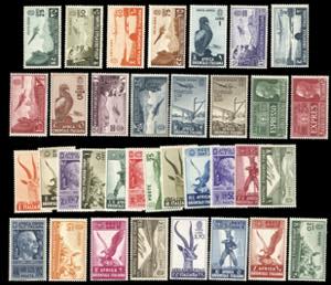 1938 - Soggetti vari, serie completa di 35 ... 