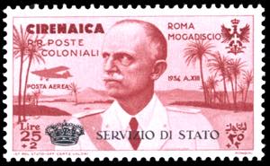 SERVIZIO AEREO 1934 - 25 + 2 lire Coroncina ... 