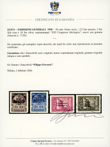 1930 - Soprastampati XXI ... 