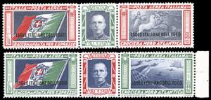 POSTA AEREA 1933 - Trittici, serie completa ... 