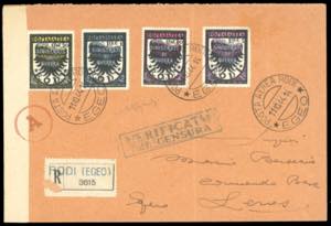 OCCUPAZIONE TEDESCA EGEO POSTA AEREA 1944 - ... 