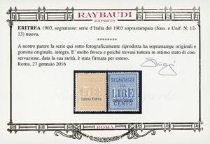 SEGNATASSE 1903 - 50 lire e 100 ... 