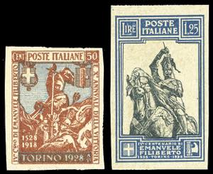 1928 - 50 cent. e 1,25 lire Emanuele ... 
