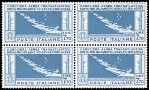 1930 - 7,70 lire Crociera Balbo (25), buona ... 