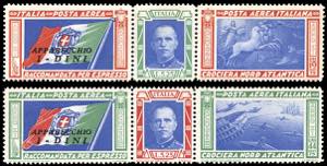 1933 - Trittici I-DINI (51F/52F), nuovi, ... 