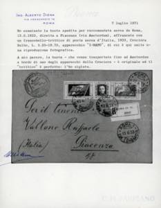 1933 - 5,25 + 19,25 lire Trittico ... 