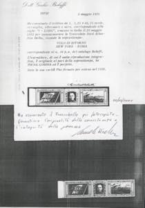 1933 - 5,25 + 44,75 lire Trittico ... 