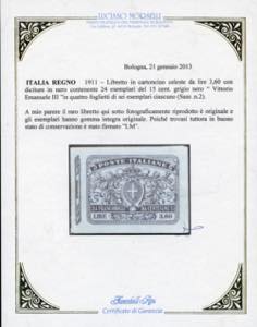 1911 - 15 cent. Michetti, III ... 