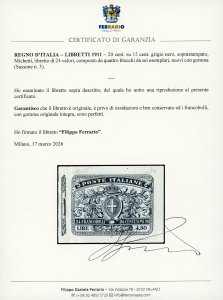 1916 - 20 cent. su 15 cent., ... 