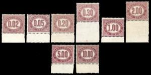 1875 - Serie completa (1/8), tutti bordo di ... 