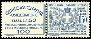1936 - 1,50 lire Istituto Assicurazioni ... 